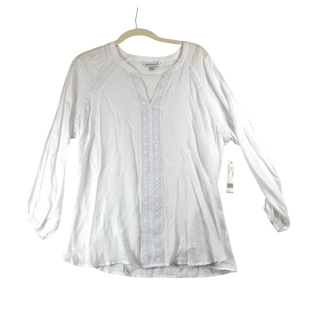 Counterparts Peasant Blouse Worn Once, Hand-washed But Not Dried Size XL